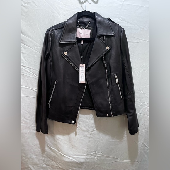 BCBGeneration Jackets & Blazers - BCBG leather biker jacket. NWT
